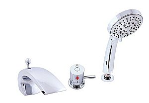 Смеситель на борт ванны RAV-Slezak DUNAJ TERMOSTAT DT272.5S хром купить в интернет-магазине сантехники Sanbest