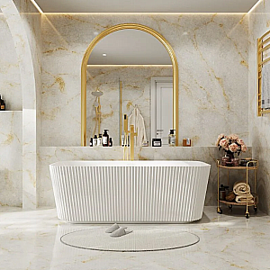 Ванна акриловая Grossman Cristal 170х75 GR-2028F белая купить в интернет-магазине Sanbest