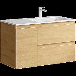 Тумба для раковины Aqwella Accent 90 ACC0109RDZ дуб золотой правая купить в интернет-магазине сантехники Sanbest