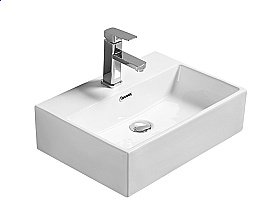 Раковина накладная SantiLine 51 SL-1006 белая купить в интернет-магазине Sanbest