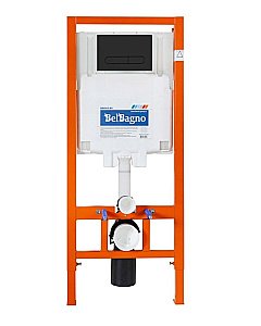 Унитаз подвесной BelBagno COLORATO BB062CHR-MB безободковый, с крышкой микролифт, с инсталляцией и кнопкой купить в интернет-магазине Sanbest