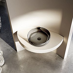 Раковина накладная Vincea 45 VBS-6T16B черная купить в интернет-магазине Sanbest