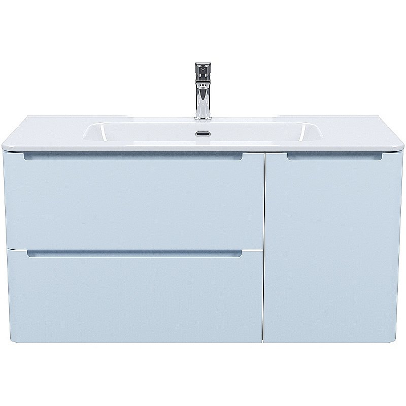 Тумба с раковиной Iddis Edifice 100 EDI10B0i95K голубая для ванной в интернет-магазине Sanbest