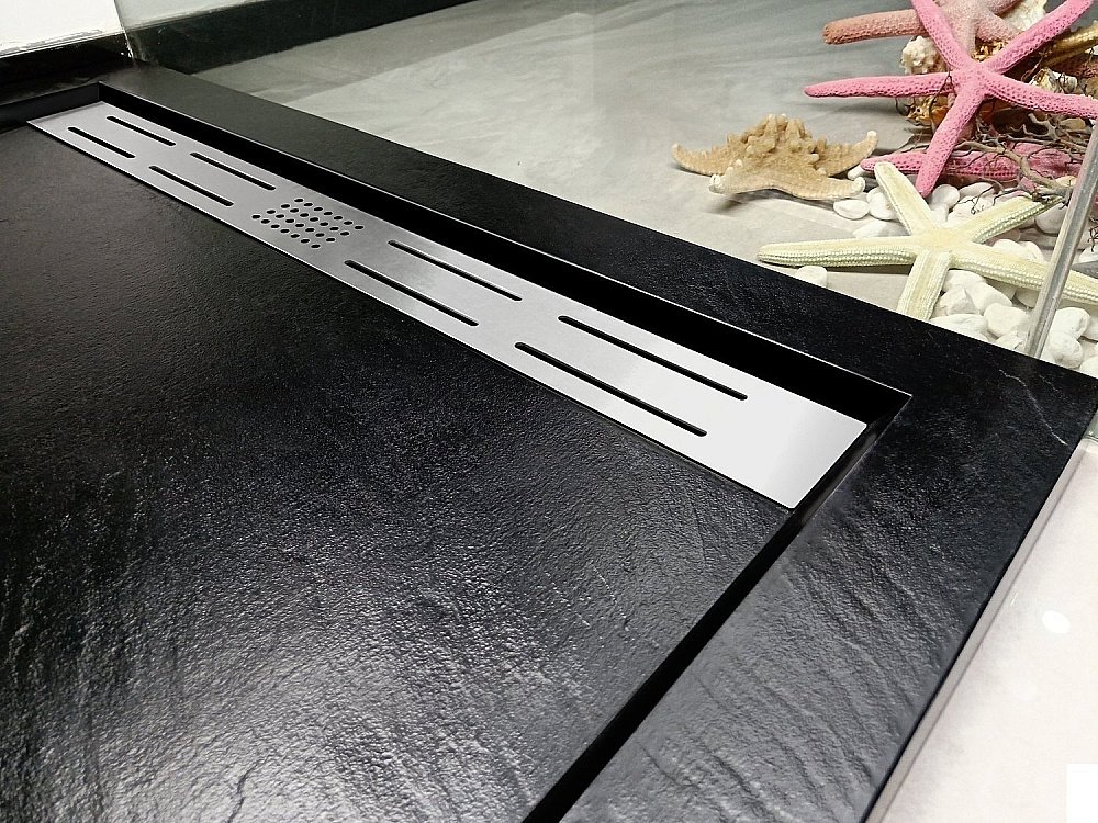 Душевой поддон Weltwasser WW TRS STONE BL 140x80 10000004383 черный купить в интернет-магазине Sanbest