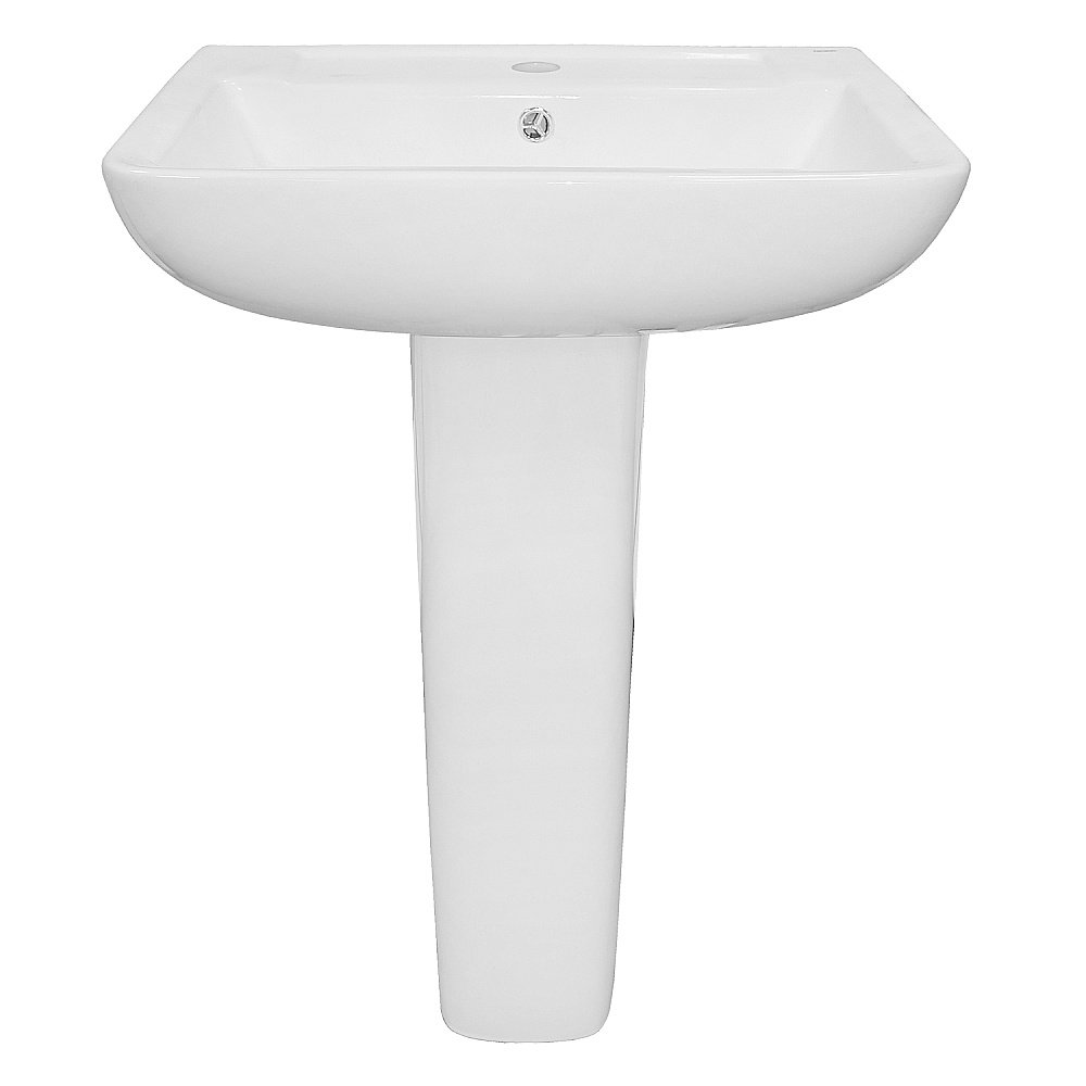 Раковина на пьедестале Loranto Liri CS-BMP009 55 белая купить в интернет-магазине Sanbest