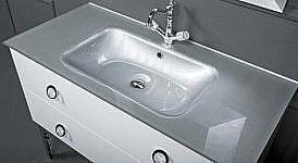 Раковина-моноблок Armadi Art 80 стекло серебро купить в интернет-магазине сантехники Sanbest