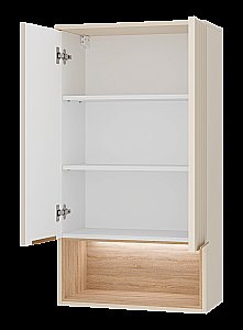 Шкаф подвесной Misty Enfida 60 ENF-08060-031 Бежевый / Дуб Сонома светлый для ванной в интернет-магазине сантехники Sanbest