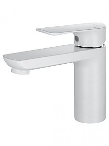 Смеситель для раковины WONZON & WOGHAND Line, Белый матовый (WW-A40732-MW) купить в интернет-магазине сантехники Sanbest