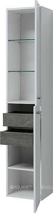Шкаф-пенал Aquanet Nova 242261 35 белый для ванной в интернет-магазине сантехники Sanbest