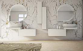 Консоль подвесная Cezares TAVOLONE 41784+50179+41789 60 белый для ванной в интернет-магазине сантехники Sanbest