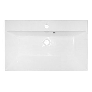 Тумба с раковиной подвесная Loranto Serenada CS00096748 70 белая для ванной в интернет-магазине Sanbest