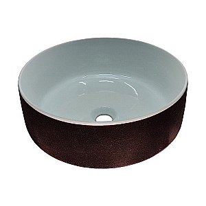 Раковина Artceram Cognac 42 COL001 01 65 Bianco/Testa Di Moro купить в интернет-магазине Sanbest