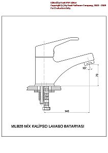 Смеситель для раковины GPD KALIPSO MLB20 купить в интернет-магазине сантехники Sanbest
