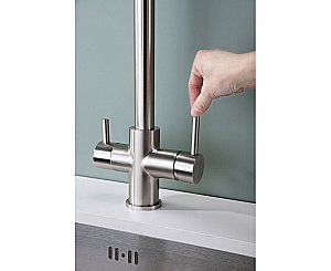 Смеситель для кухни Paulmark Lange La214212-BS брашированная сталь купить в интернет-магазине сантехники Sanbest