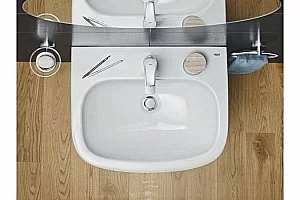 Раковина с полупьедесталом Grohe Euro Ceramic GR2004-2 60 альпин-белая купить в интернет-магазине Sanbest