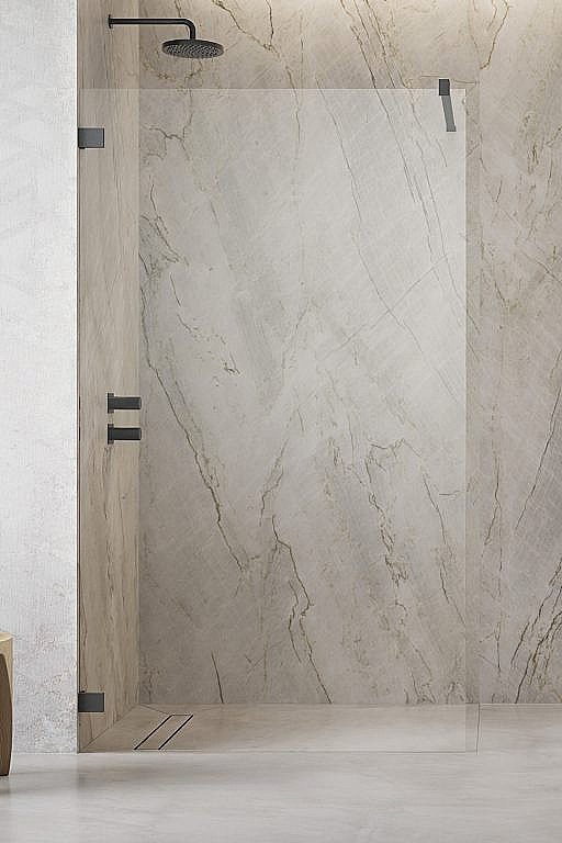 Душевое ограждение Radaway Essenza Pro Brushed GunMetal Walk-in 105 10103105-92-01 стекло прозрачное/профиль брашированная оружейная сталь купить в интернет-магазине Sanbest