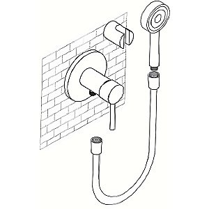 Смеситель для душа Kaiser Merkur 26317 купить в интернет-магазине сантехники Sanbest