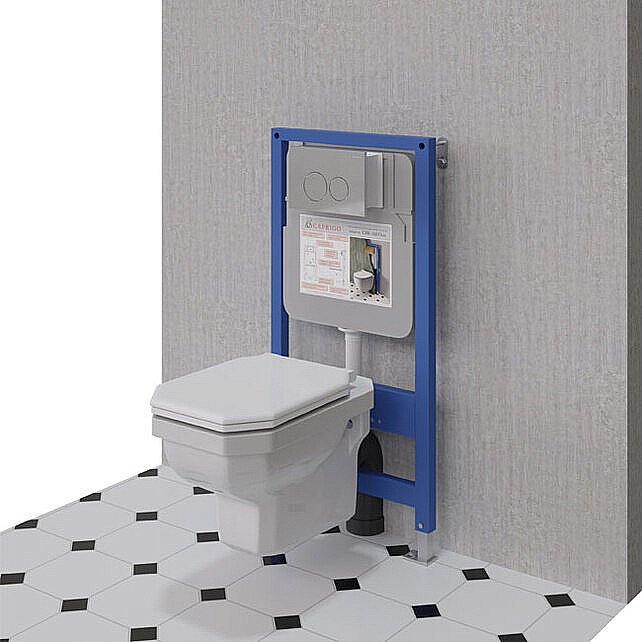 Унитаз Caprigo Tempo 4703 DA001-crm с инсталляцией, с крышкой микролифт купить в интернет-магазине Sanbest