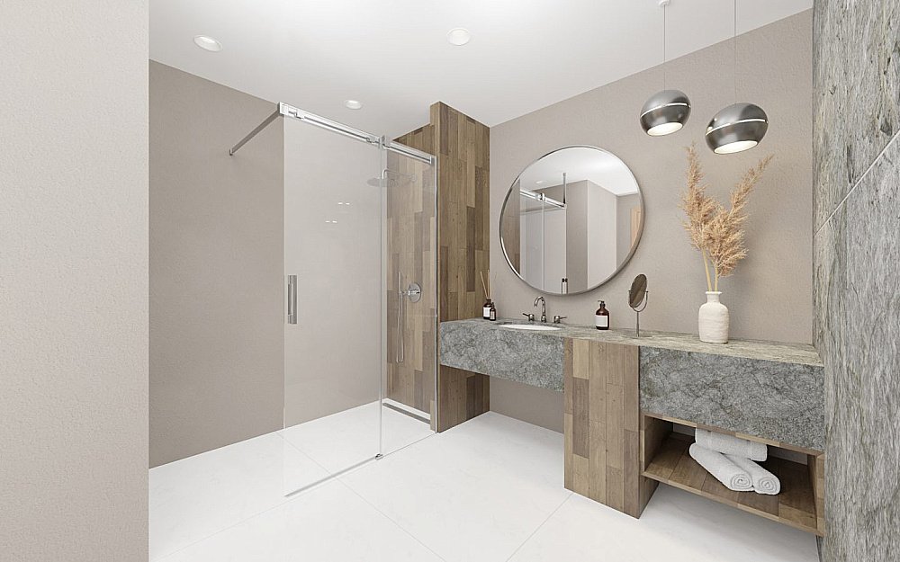 Душевое ограждение Radaway Espera Pro Walk-in 120 R стекло прозрачное/профиль хром купить в интернет-магазине Sanbest