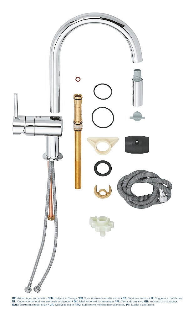 Смеситель для кухни Grohe Minta 32321002 хром купить в интернет-магазине сантехники Sanbest