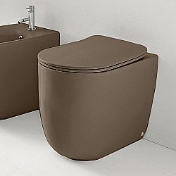 Унитаз приставной Kerasan Nolita 5318 Bruno matt, безободковый купить в интернет-магазине Sanbest