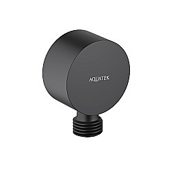 Подключение для шланга Aquatek AQ2457MB черный матовый купить в интернет-магазине сантехники Sanbest