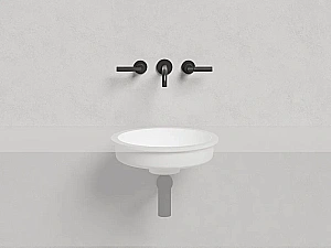 Раковина врезная снизу столешницы Salini MAREA 05 1802205M 42 из искусственного камня S-Stone, белая матовая купить в интернет-магазине Sanbest