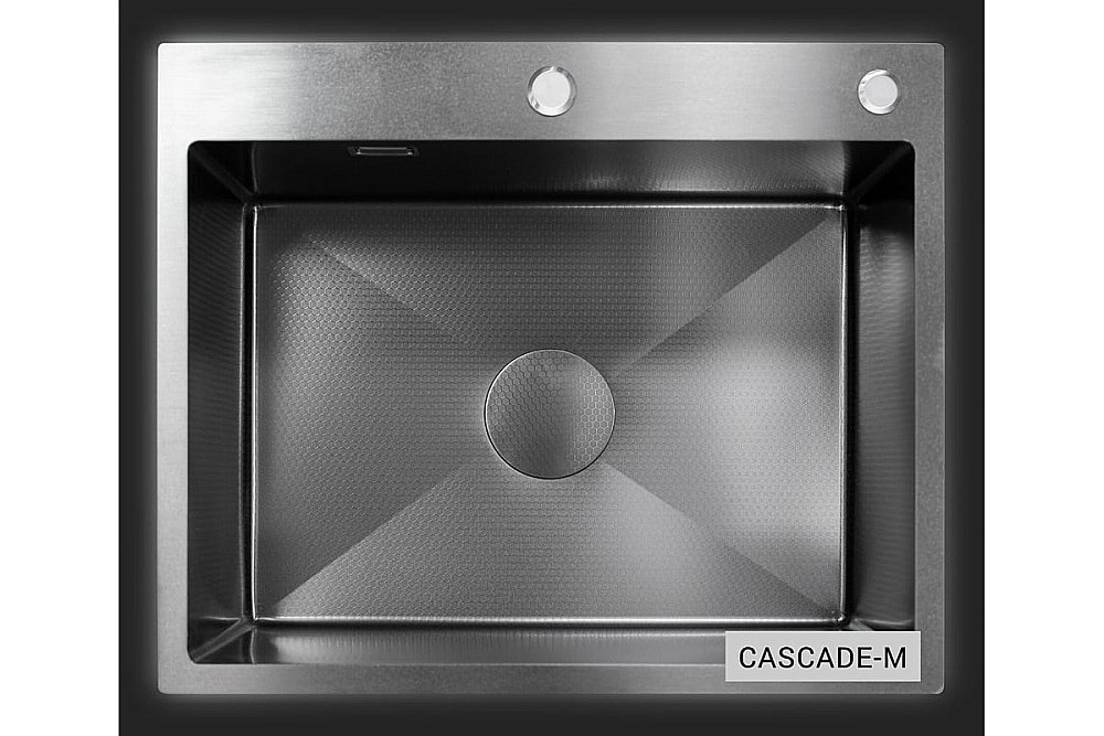 Мойка кухонная Esbano Cascade-M ESMKCASCM темная сталь купить в интернет-магазине сантехники Sanbest
