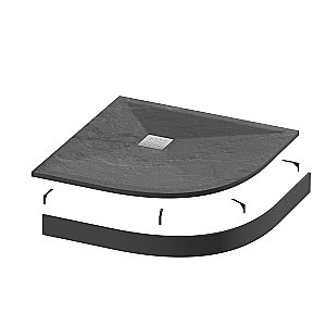 Душевой поддон Grossman STRONG GR-S29090 90x90 графит купить в интернет-магазине Sanbest