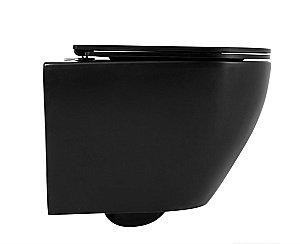 Унитаз подвесной BelBagno COLORATO BB062 безободковый, черный матовый купить в интернет-магазине Sanbest