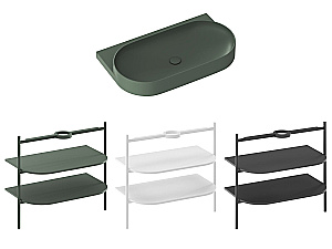 Раковина Ravak Yard 800 XJX08280000 зеленый купить в интернет-магазине Sanbest