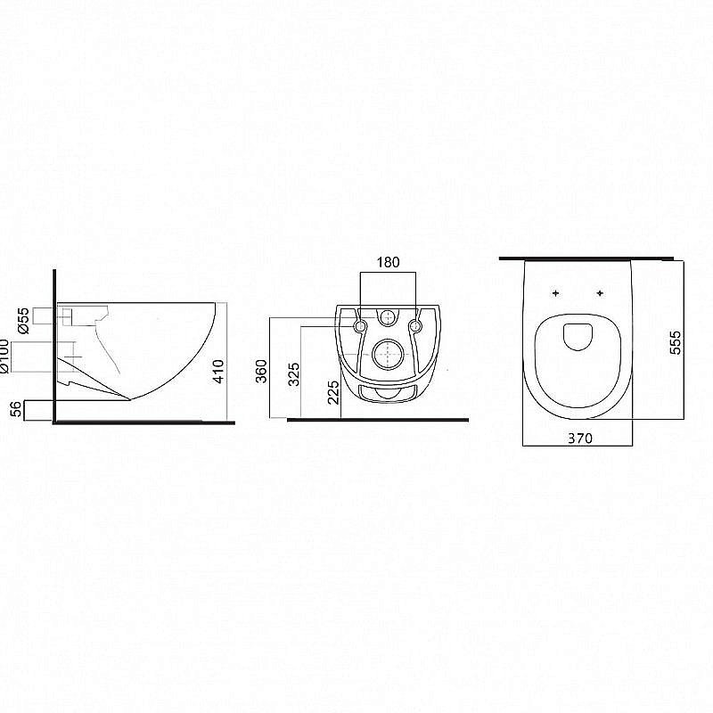 Унитаз с инсталляцией Pestan Fluenta Rimless SET40006661AW безободковый, с крышкой микролифт, кнопка белая купить в интернет-магазине Sanbest