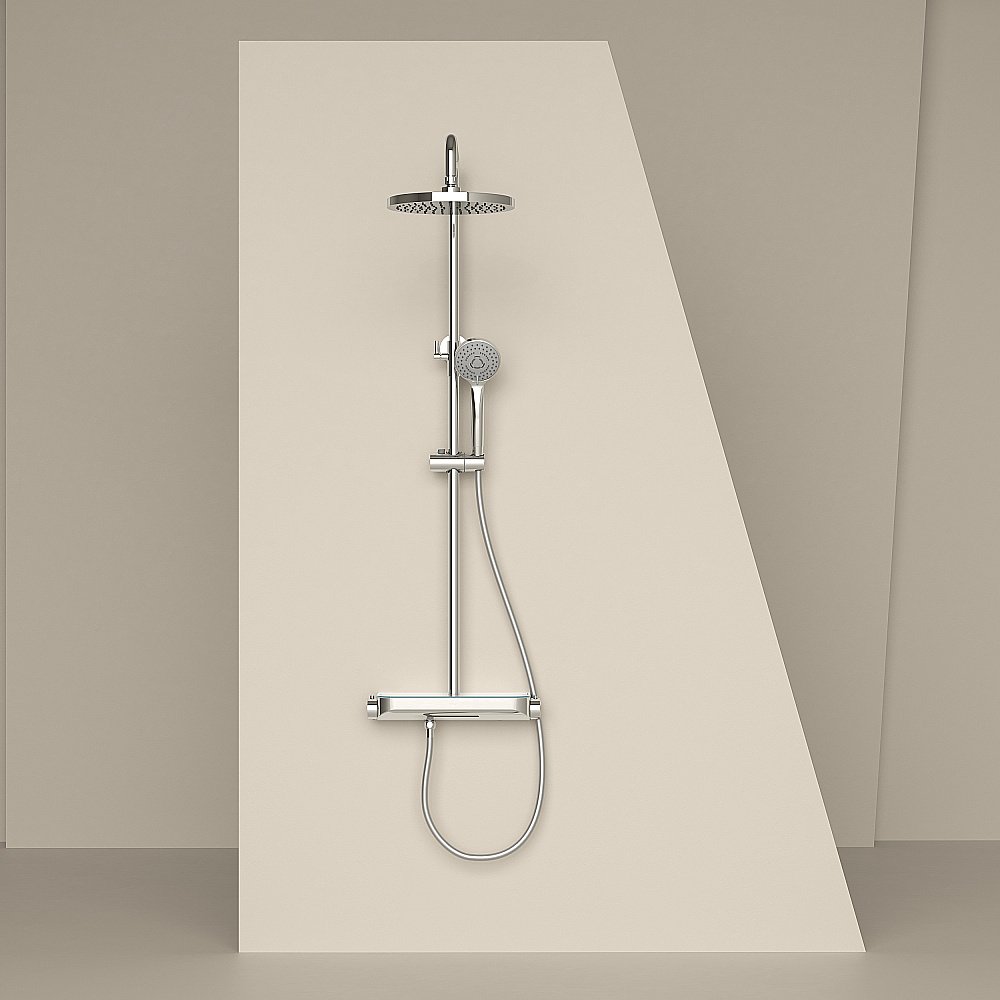 Душевая система Sancos Teo SC11002CH хром купить в интернет-магазине сантехники Sanbest