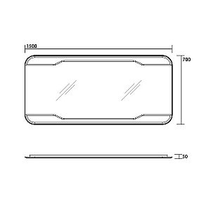 Зеркало Kerasan Waldorf 150 в ванную от интернет-магазине сантехники Sanbest