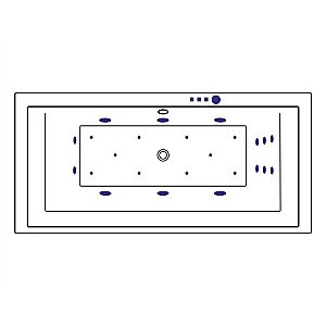 Ванна акриловая EXCELLENT Crown Grand ULTRA WAEX.CRG19.ULTRA.BR 190x90 белая с гидромассажем купить в интернет-магазине Sanbest