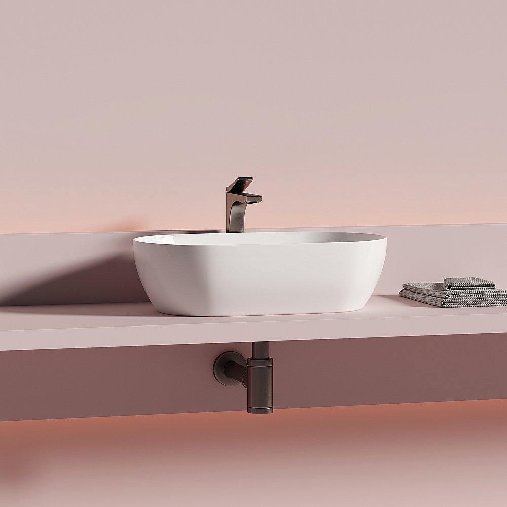 Раковина Ceramica Nova Twist CN12001 белая купить в интернет-магазине Sanbest