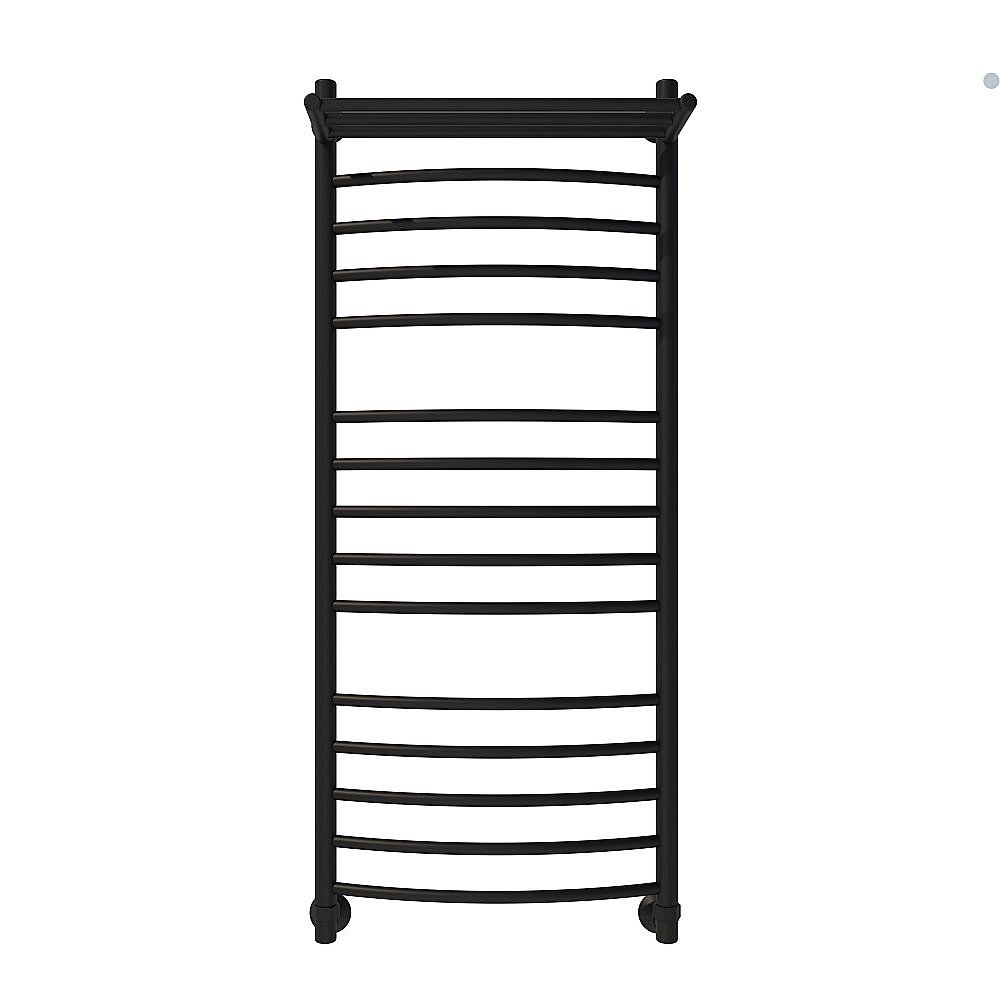 Полотенцесушитель водяной Veconi Nemi-B N12050B-B черный купить в интернет-магазине сантехники Sanbest