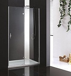 Душевая дверь Cezares Bergamo B-12-120 хром прозрачный купить в интернет-магазине Sanbest