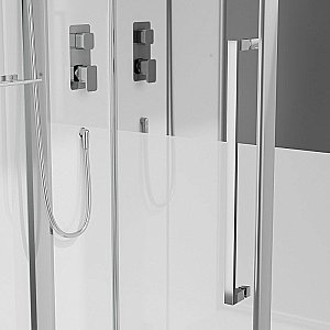 Душевая кабина Black&White Galaxy G8895 100х100 889500 стекло прозрачное/прфиль хром купить в интернет-магазине Sanbest