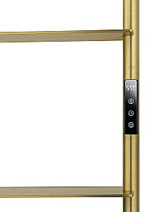 Полотенцесушитель электрический WONZON & WOGHAND DÜSSELDORF, Брашированное золото (WW-A205-BG) купить в интернет-магазине сантехники Sanbest