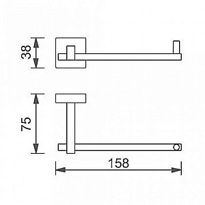 Держатель туалетной бумаги Aquanet 4786W купить в интернет-магазине сантехники Sanbest