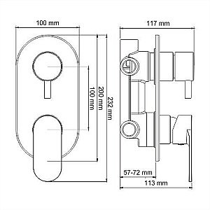 Смеситель для душа WasserKRAFT Mindel 8571 купить в интернет-магазине сантехники Sanbest