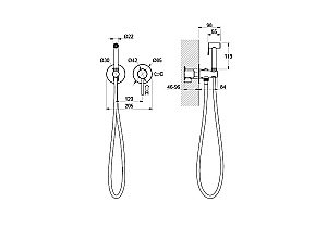 Гигиенический душ Aquatek Европа AQ1319MB черный матовый купить в интернет-магазине сантехники Sanbest