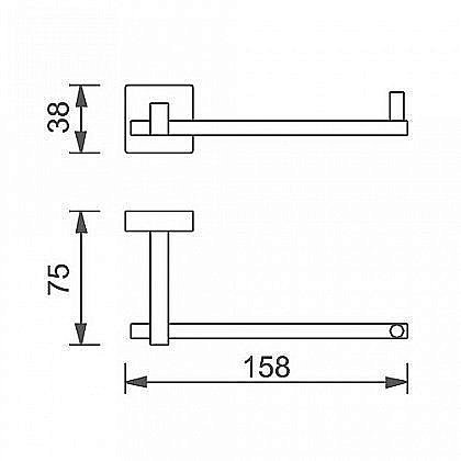 Держатель туалетной бумаги Aquanet 4786W купить в интернет-магазине сантехники Sanbest