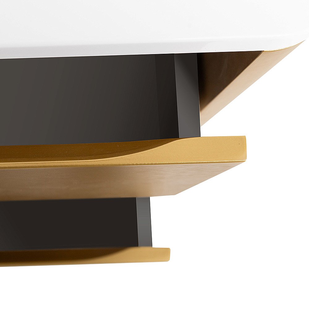 Тумба с раковиной Cezares RELAX 100 брашированное золото для ванной в интернет-магазине Sanbest