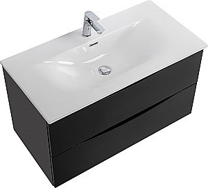 Тумба с раковиной BelBagno MARINO-CER-N-800-2C-SO-NL-P Nero Lucido для ванной в интернет-магазине Sanbest