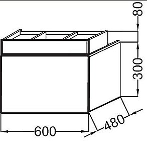 Тумба с раковиной Jacob Delafon TERRACE 60 EB1185-N23+EXE112 коричневая глянцевая для ванной в интернет-магазине Sanbest