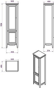 Колонка Tiffany World Veronica NUOVO VER2050 для ванной в интернет-магазине сантехники Sanbest