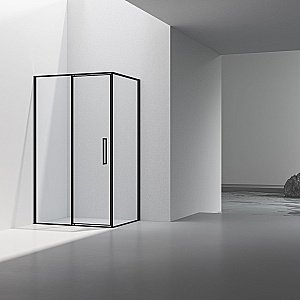 Душевой уголок Vincea Slim VSR-4SLP9012CLB 120х90 стекло прозрачное/профиль черный купить в интернет-магазине Sanbest