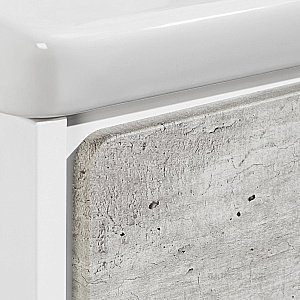 Тумба с раковиной Roca Ronda ZRU9303004 80 белый матовый/бетон для ванной в интернет-магазине Sanbest